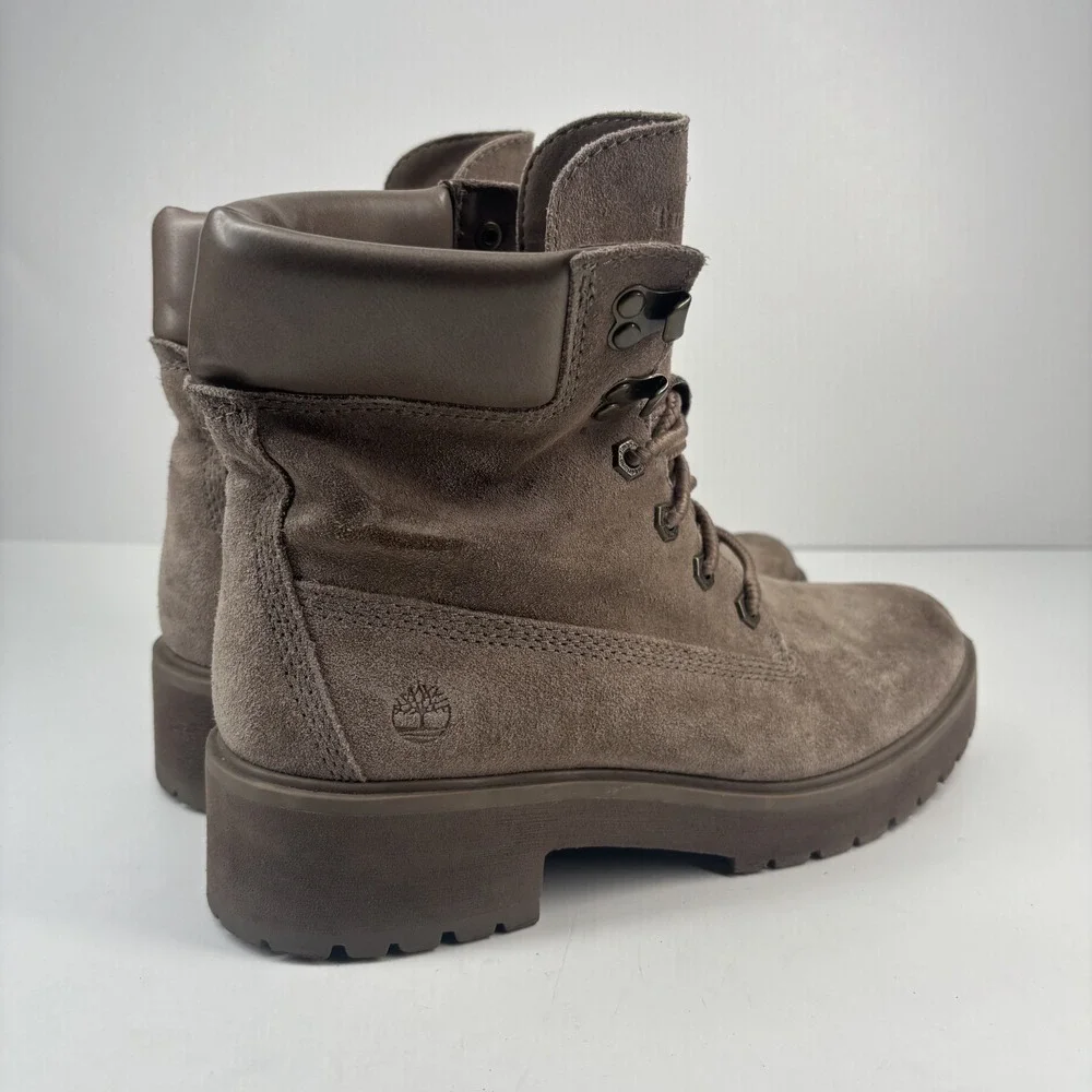 Timberland Carnaby‎ Cool 6-Inch Waterproof Boots Women's US 9 Taupe Suede A1SKB